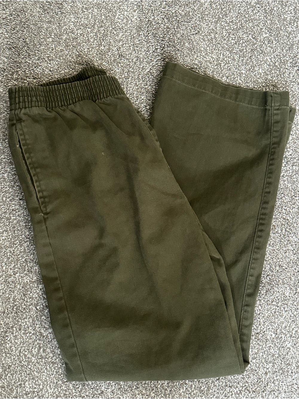 TNA 100% Cotton Olive Green Pants